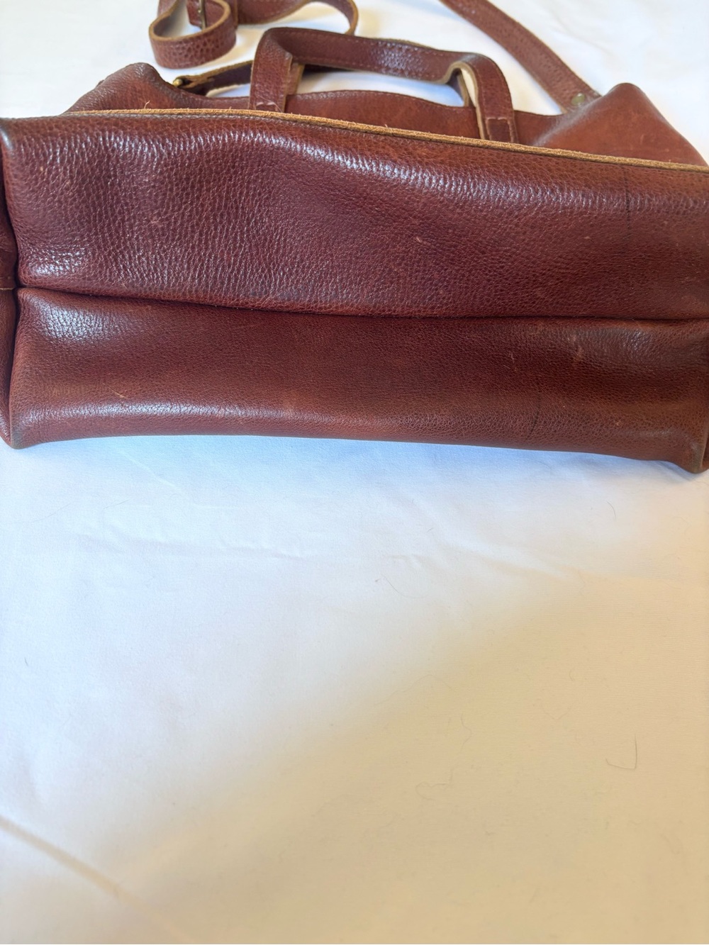 Brown Leather Convertible Shoulder Tote - Timeless Everyday Carry - Picture 4 of 8